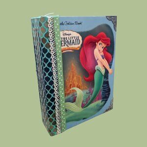 The Little Mermaid Altered Little Golden Book Journal Scrapbook